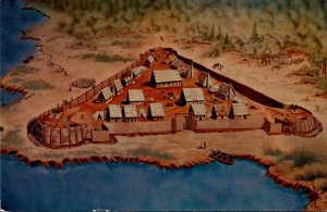 Virginia Jamestown James Fort Artist's Conception