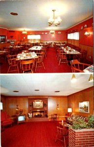 Green Bay, WI Wisconsin  VALLEY MOTEL Lobby/TV & Room ROADSIDE ca1960's Postcard