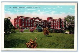 c1920 St. Joseph's Hospital Exterior Building Field Boonville Missouri Postcard 