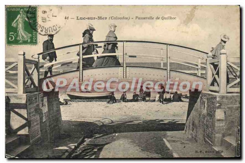 Postcard Luc Sur Mer Old Bridge From Quilhoc