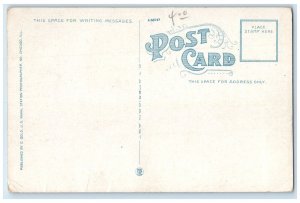 c1920's Lash Up Hammock US Naval Training Station Great Lakes Illinois Postcard