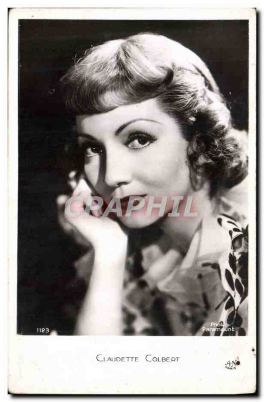 Postcard Modern Cinema Claudette Colbert