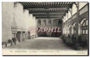 Old Postcard Pierrefonds Chateau the Guard Room