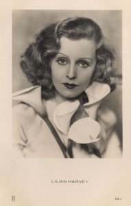 Lilian Harvey Film Actress Rare Old Hollywood No 552 Postcard