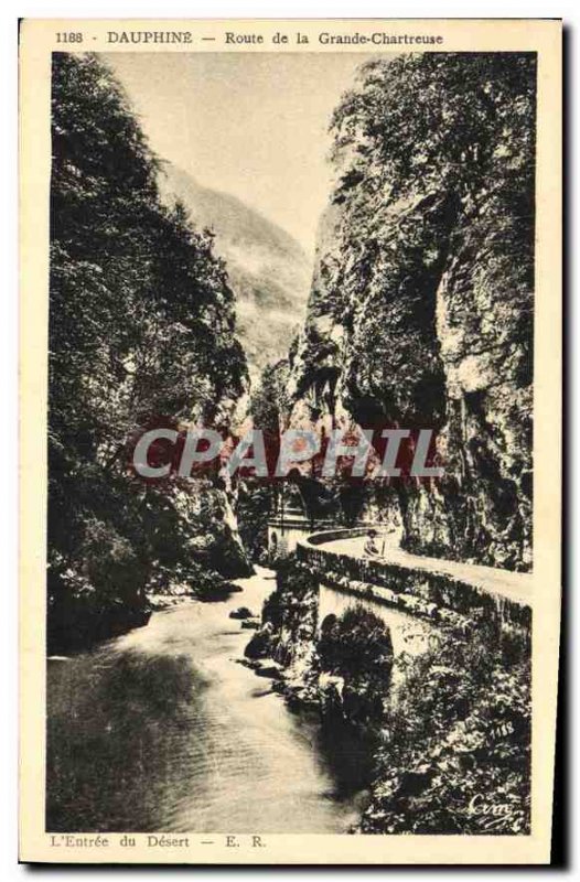 Old Postcard Dauphine Route of the Grande Chartreuse