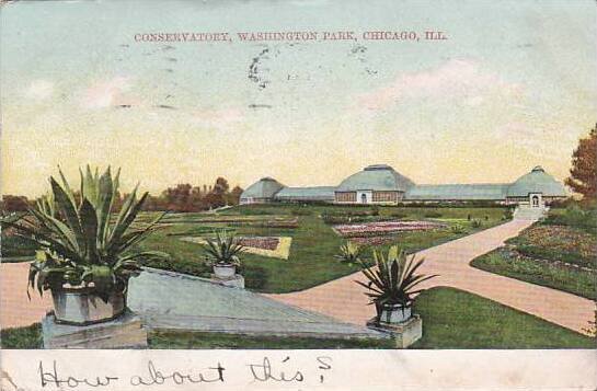 Illinois Chicago Conservatory Washington Park 1907