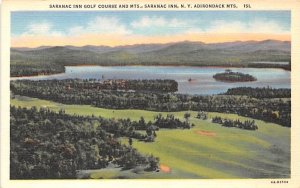 Saranac Inn Golf Course Saranac Lake, New York Postcard