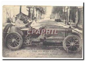 Circuit of the Seine Inferieure Old Postcard Grand Prix LACF Barvillet on car...