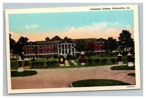 Vintage 1930's Postcard Louisiana College Campus Alexandria Louisiana