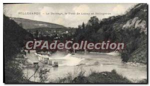 Postcard Old Bellegarde Dam Bridge Lucey and Bellegarde