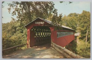 Bridge~Old Covered Chiselville Bridge East Arlington Vermont~Vintage Postcard