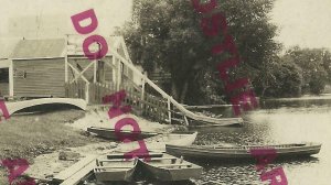 Vernon Springs IOWA RPPC 1924 AMUSEMENT PARK Toboggan Slide nr Cresco Decorah