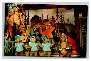 Vintage 1970's Postcard Walt Disney World Country Bear Jamboree Orlando Florida