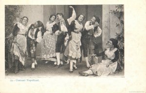 Cultures & Ethnicities postcard Neapolitan costumes folk dancers Naples 1900s