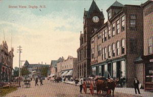 Postcard Street View Digby NS Canada