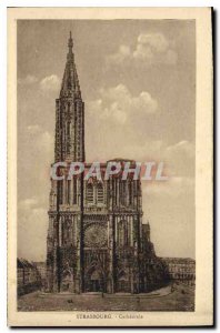 Postcard Old Strasbourg Cathedral