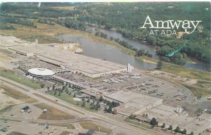 Ada Michigan Amway Aerial View 1977 Postcard Used