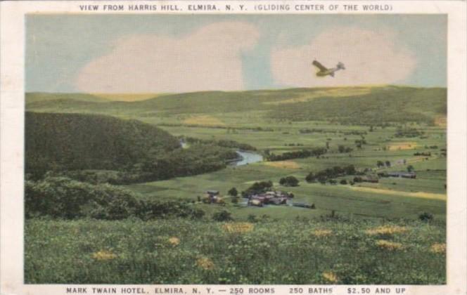 New York Elmira View From Harris Hill Gliding Center Of The World 1944