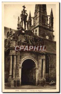 Old Postcard Carnac Porch L & # 39Eglise