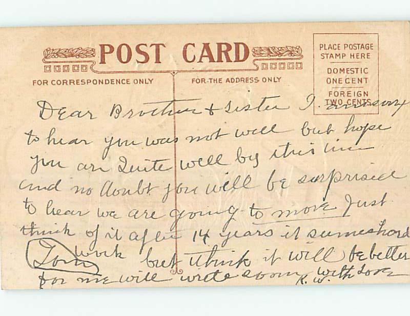 Divided-Back Easter CHICKS WALKING UP LADDER TO COLORFUL ROOSER o6429