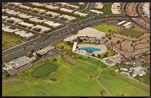 31420) Arizona SUN CITY'S Town Hall South Olympic-size swimming pool - Chrome