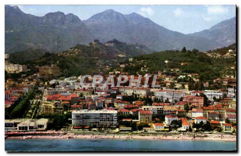 Modern Postcard The Wonderful Sites De La Cote D & # 39Azur Menton General Ci...