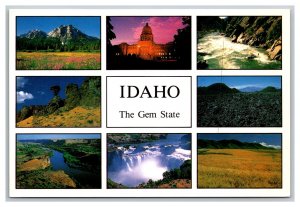 IDAHO The Gem State Postcard Continental Multi View