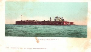 1900's Fort Sumter Charleston S.C. South Carolina Vintage Postcard