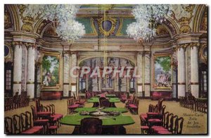Old Postcard Monte Carlo Roulette Game Room