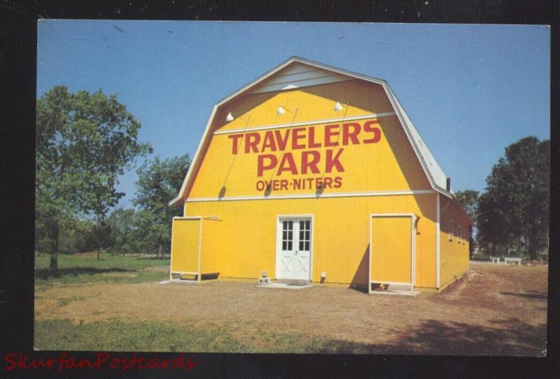 SPRINGFIELD MISSOURI ROUTE 66 TRAVELERS PARK VINTAGE ADVERTISING POSTCARD