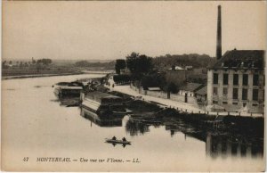 CPA MONETEAU Un vue sur I'Yonne (806679)