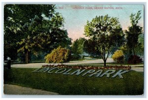 1910 Lincoln Park Field Street Grand Rapids Michigan MI Vintage Antique Postcard