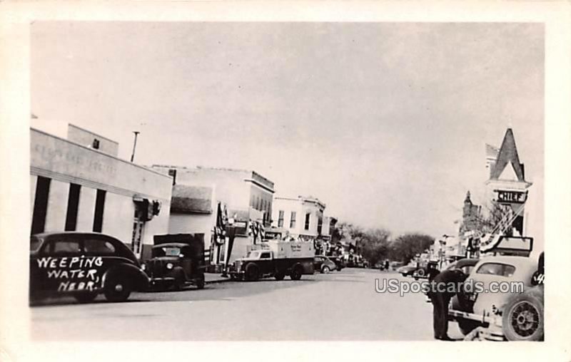 Street Scene in Weeping Water, Nebraska