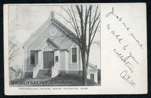 ABRO 1908 Vintage UNIVERSALIST CHURCH North Weymouth Mass. Pre Owned