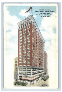 Vintage Kesner Building 5 North Wabash Avenue Chicago Postcard P220E