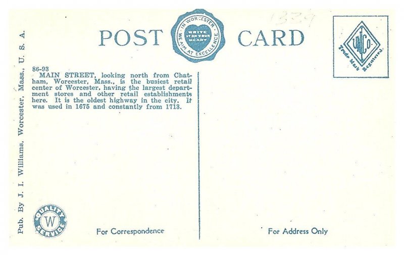 Massacchusetts  Main St. looking North