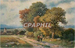 Old Post Card Landscape