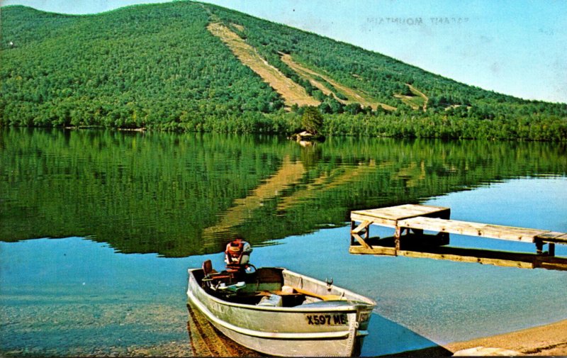 Maine Pleasant Mountain Reflected In Moose Pond