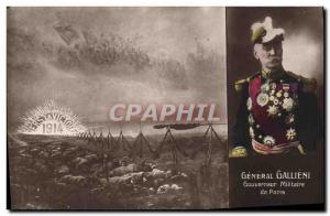 Postcard Former Army General Gallieni Paris military governor