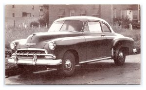 Postcard 1952 CHEVROLET Styleline Special Sport Coupe Dealer Advertising Card