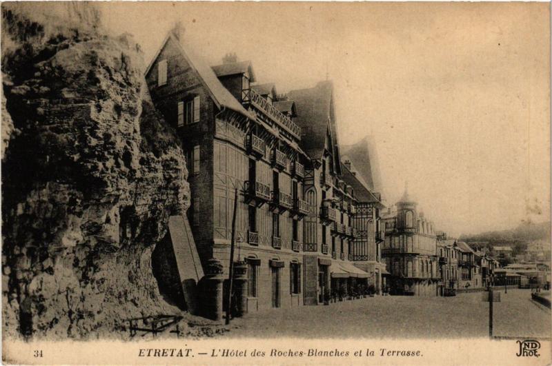 CPA ETRETAT-L'Hotel des Roches-Blanches et la Terrasse (347727)