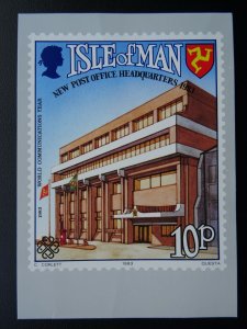 Isle of Man PO HQ 10th ANNIVERSARY OF IOM POST OFFICE AUTHORITY c1983 Postcard