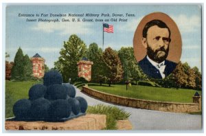 c1940s Entrance To Fort Donelson National Military Park Dover Tennessee Postcard