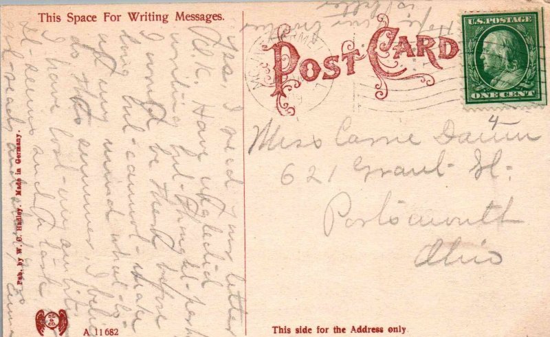 Mt. Carmel, Illinois - A view of the Y.M.C.A. Building - c1908