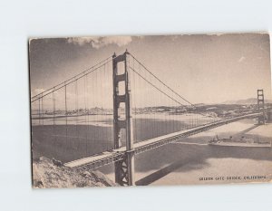 Postcard Golden Gate Bridge, San Francsico, California