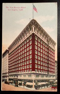 Vintage Postcard 1907-1915 New Rosslyn Hotel, Los Angeles, California (CA)