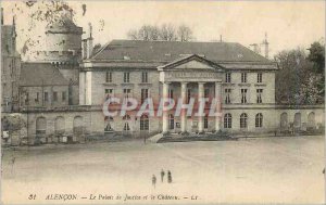 Old Postcard Alencon Palace of Justice and the Castle