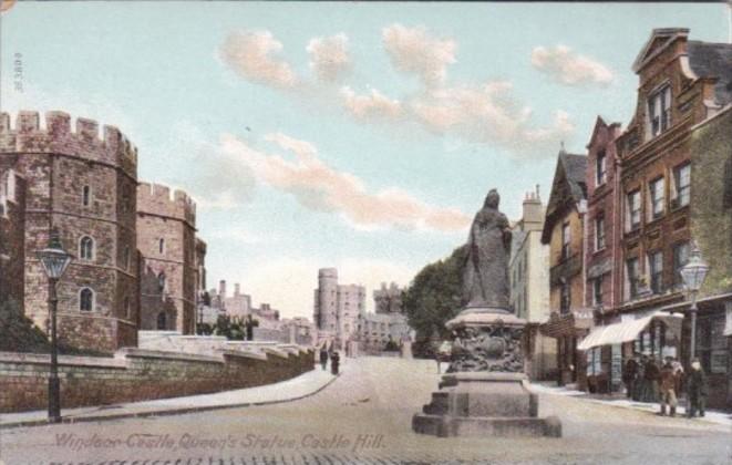 England Windsor Castle Queen's Statue Castle Hill