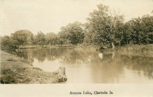 IA, Clarinda, Iowa, Annons Lake, RPPC