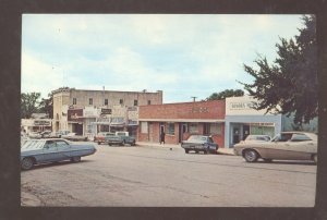 SONORA TEXAS DOWNTOWN STREET SCENE 1960's CARS VINTAGE POSTCARD